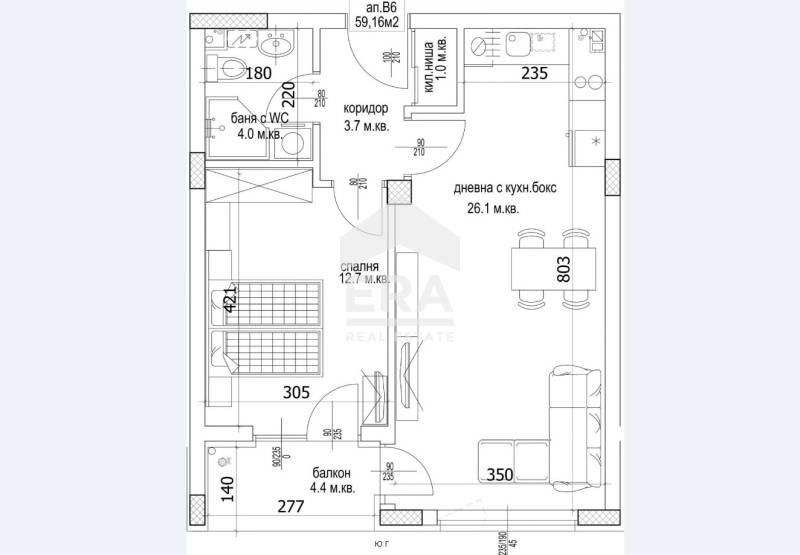 Продается  1 спальня Варна , Кайсиева градина , 69 кв.м | 42553043 - изображение [6]