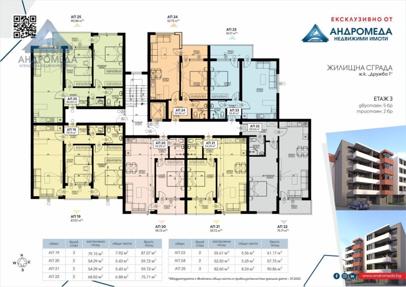 Zu verkaufen  2 Schlafzimmer Plewen , Druschba 1 , 91 qm | 22888485 - Bild [3]