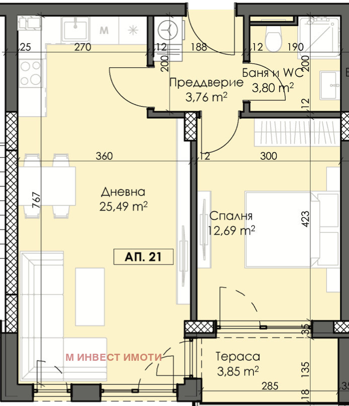 Продава 2-СТАЕН, гр. Пловдив, Тракия, снимка 1 - Aпартаменти - 48856955