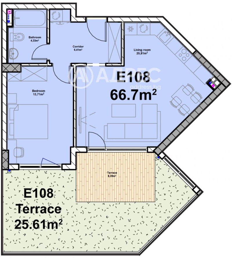 Zu verkaufen  1 Schlafzimmer Sofia , Poligona , 82 qm | 69788086 - Bild [4]