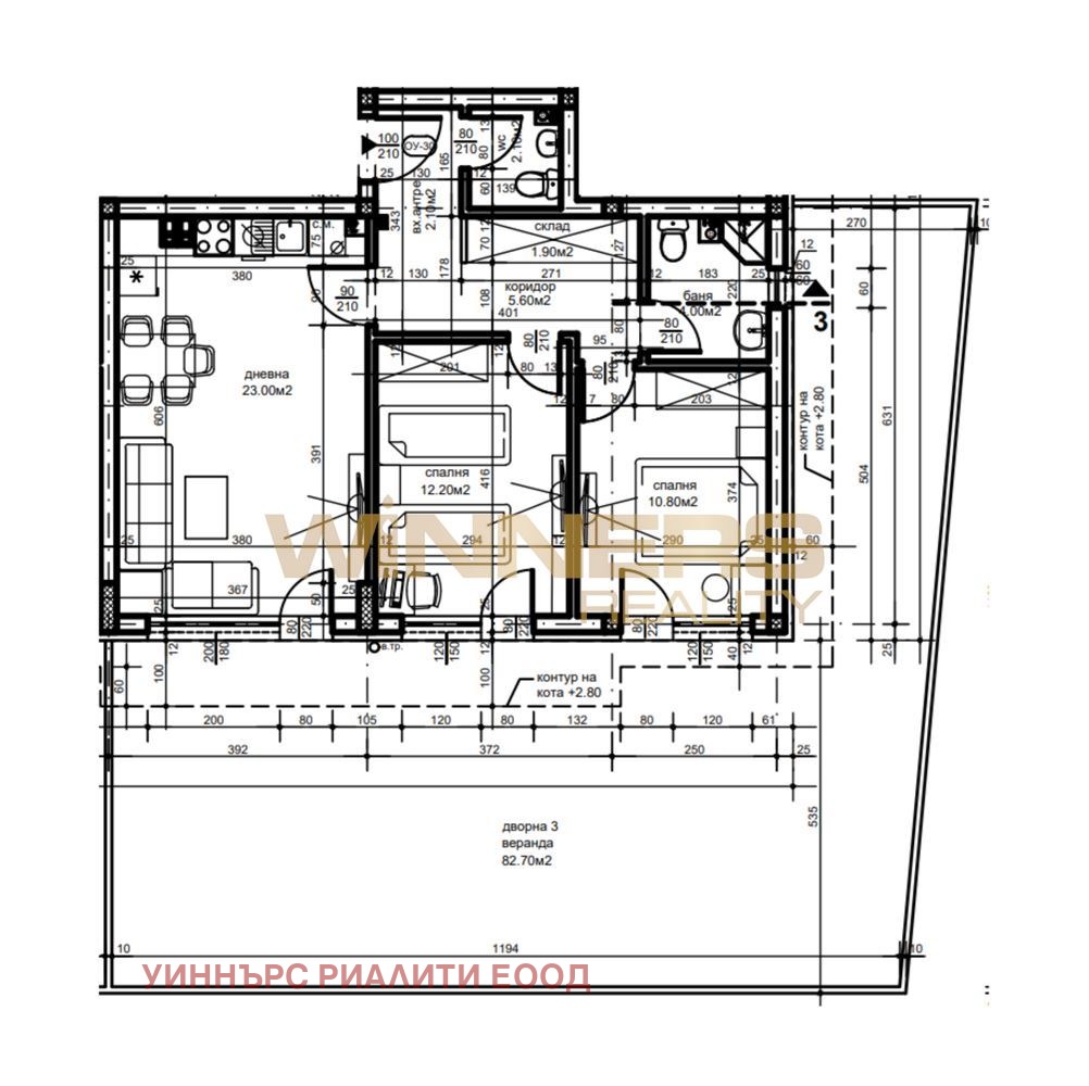 Продава 2-СТАЕН, гр. Пловдив, Беломорски, снимка 2 - Апартаменти - 53954136