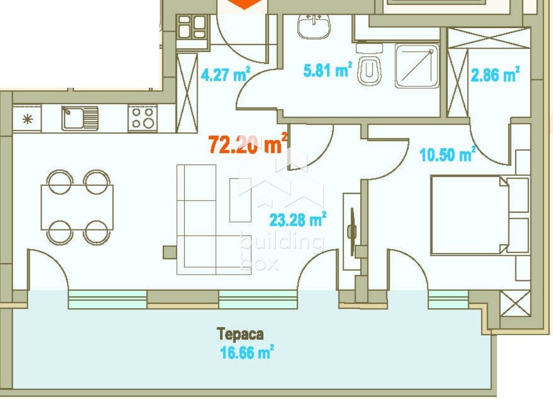 Продава 2-СТАЕН, гр. София, Зона Б-5-3, снимка 3 - Апартаменти - 55655598