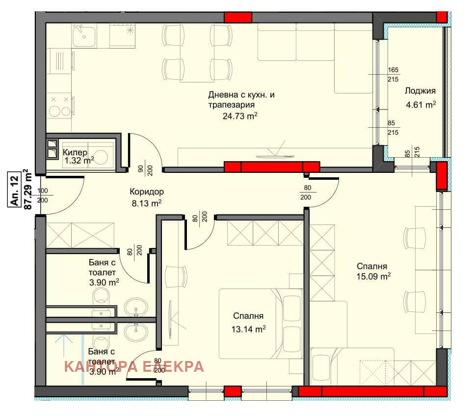 Продава 3-СТАЕН, гр. Варна, Аспарухово, снимка 6 - Апартаменти - 55724573