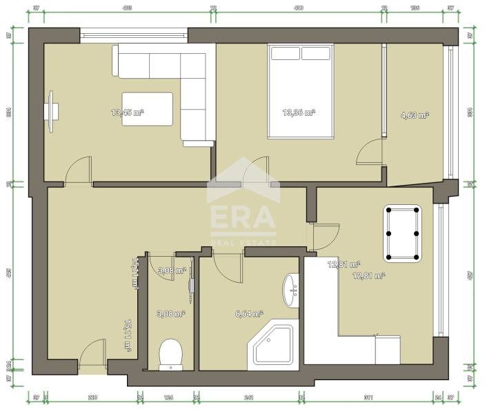 Продается  1 спальня Силистра , Център , 57 кв.м | 79221954 - изображение [7]