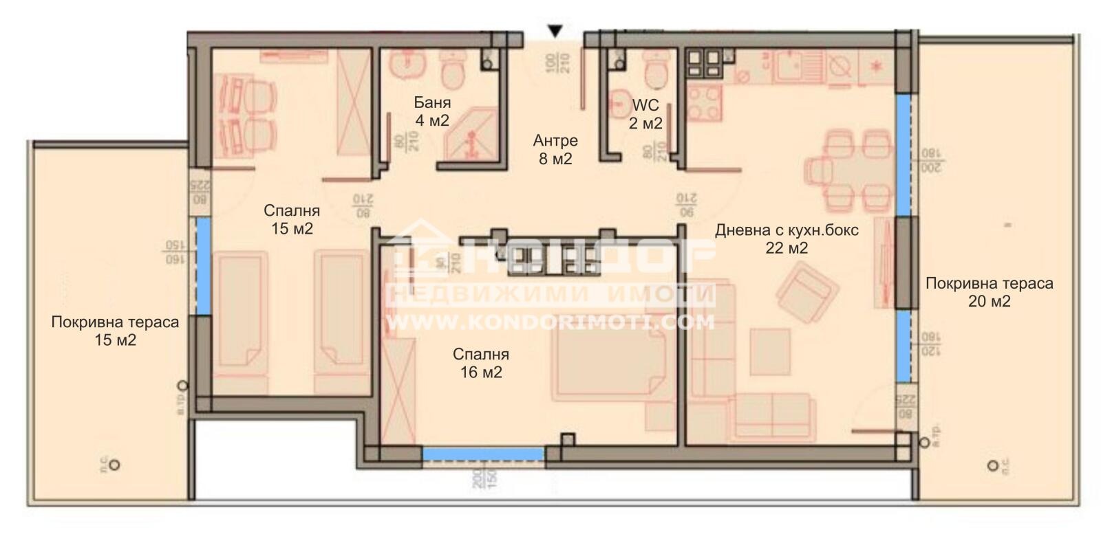 Продава 3-СТАЕН, гр. Пловдив, Беломорски, снимка 2 - Апартаменти - 56210667