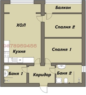 2 sypialnie Drużba 1, Sofia 13