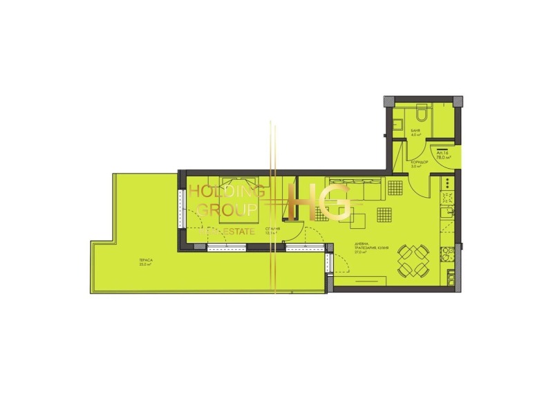 Продава 2-СТАЕН, гр. Варна, Изгрев, снимка 2 - Aпартаменти - 47536318