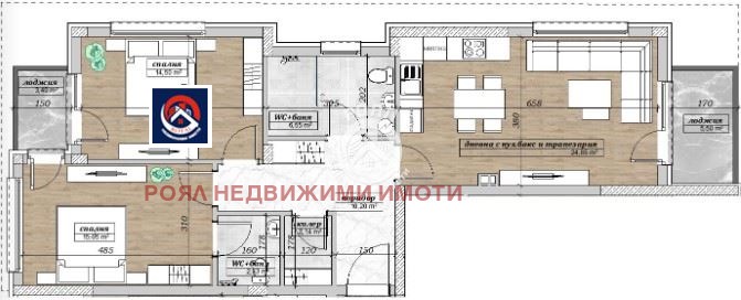 Te koop  2 slaapkamers Plovdiv , Belomorski , 110 m² | 64637700 - afbeelding [2]