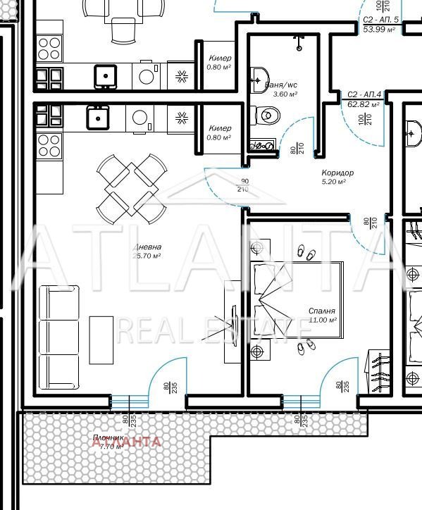 Продава 2-СТАЕН, гр. Варна, м-т Ален мак, снимка 10 - Апартаменти - 54145964