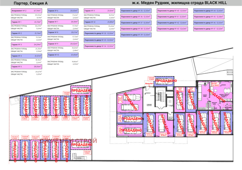 Til salg  Parkeringsplads Burgas , Meden rudnik - zona V , 42 kvm | 65291352 - billede [7]