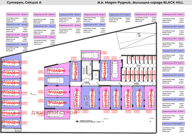 Zu verkaufen  Parkplatz Burgas , Meden rudnik - zona W , 42 qm | 83525239 - Bild [6]