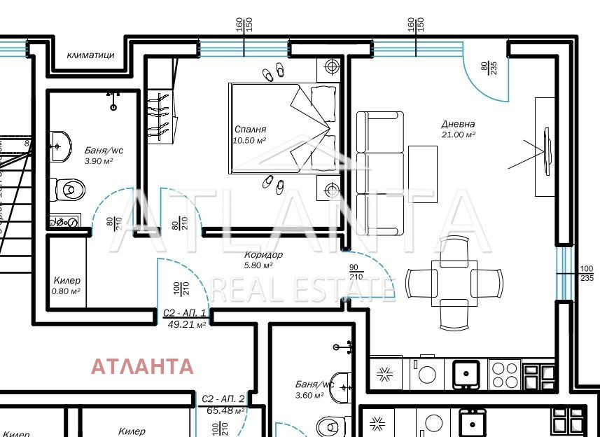 Продава 2-СТАЕН, гр. Варна, м-т Ален мак, снимка 5 - Апартаменти - 54145964