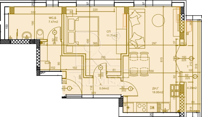 Til salg  1 soveværelse Plovdiv , Ostromila , 68 kvm | 65327488 - billede [3]