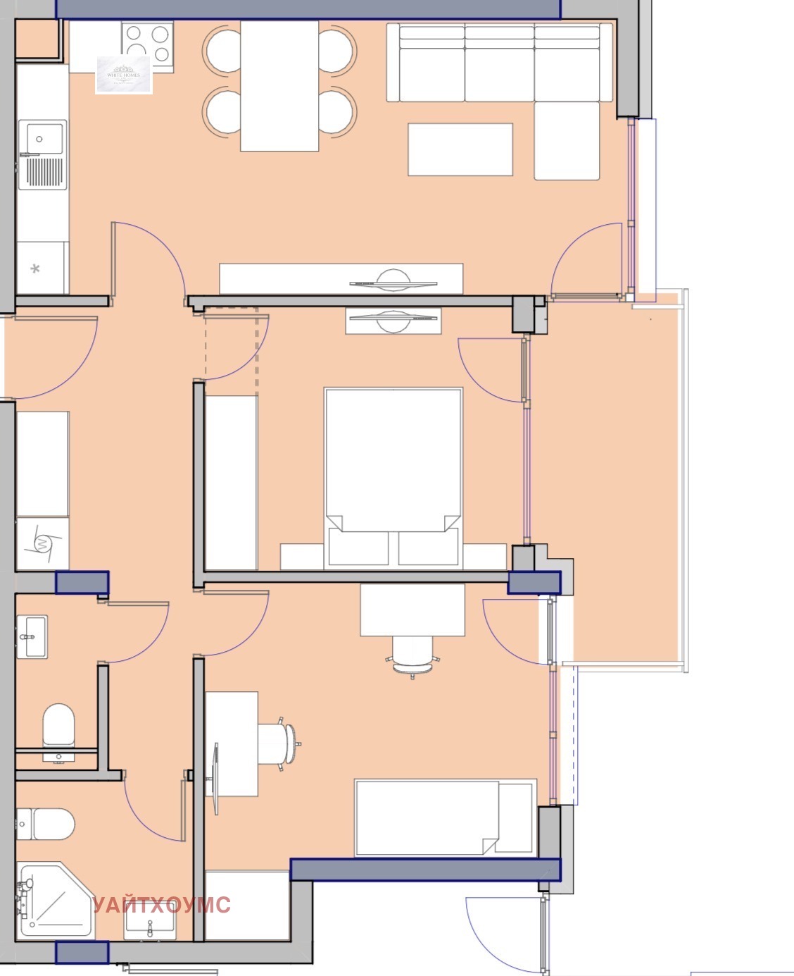 Продава 3-СТАЕН, гр. София, Малинова долина
