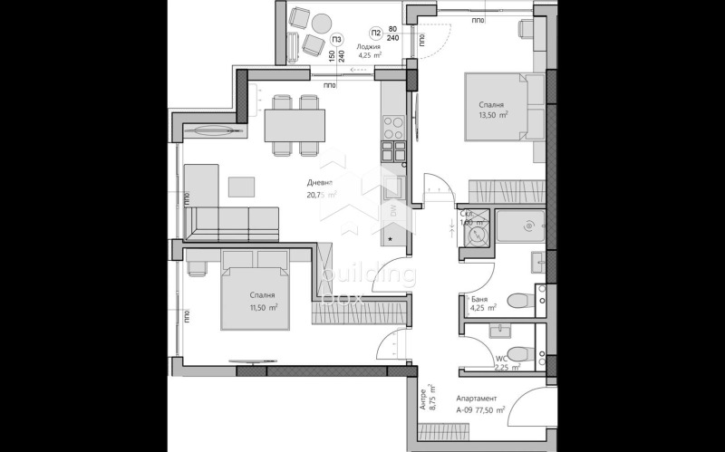 In vendita  2 camere da letto Plovdiv , Hristo Smirnenski , 92 mq | 65484845 - Immagine [2]