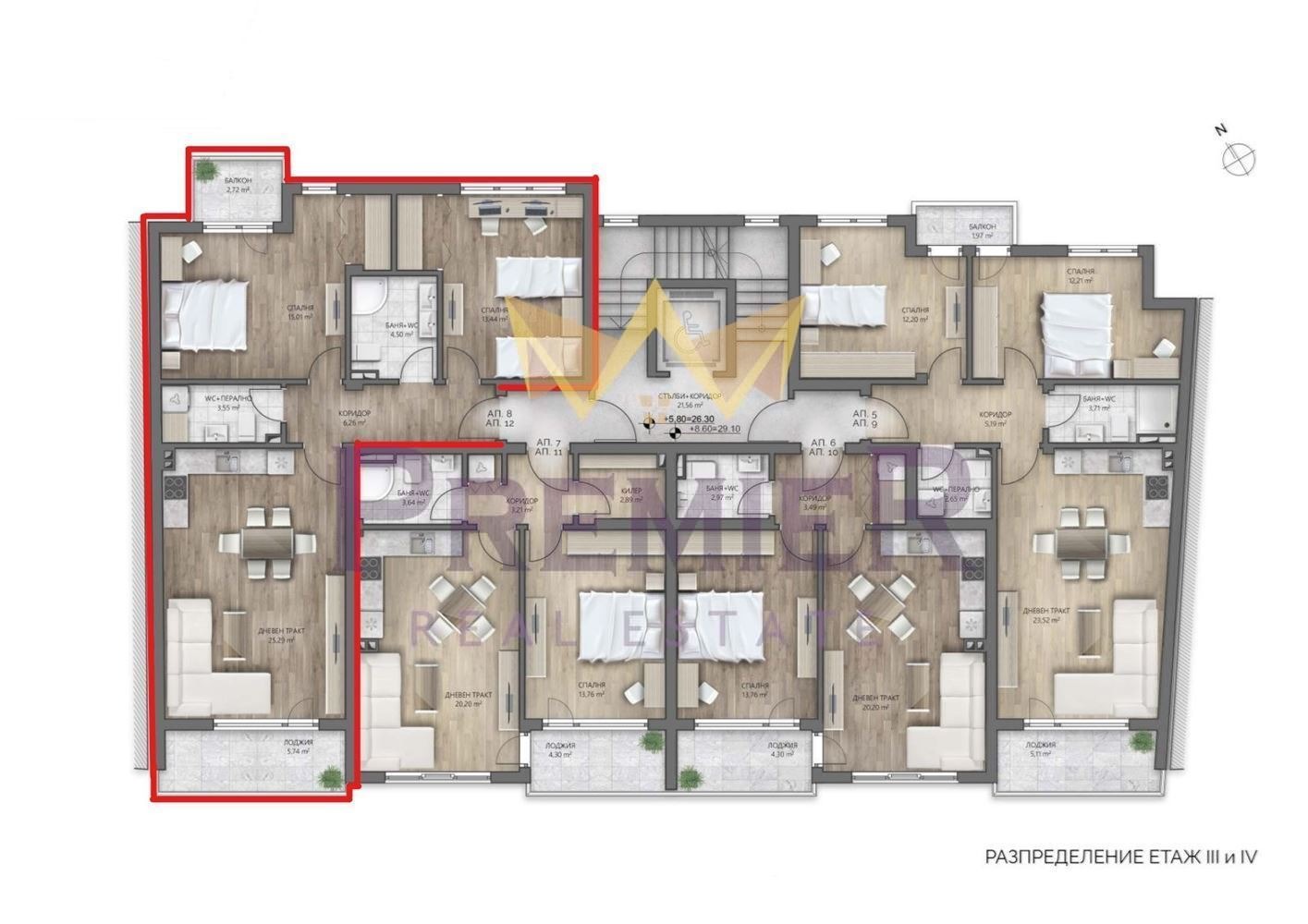 Продава 3-СТАЕН, гр. Варна, Погреби, снимка 12 - Апартаменти - 53703015
