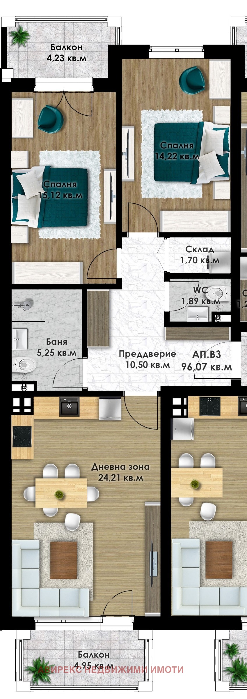 Продава 3-СТАЕН, гр. Пловдив, Кючук Париж, снимка 2 - Апартаменти - 53313920