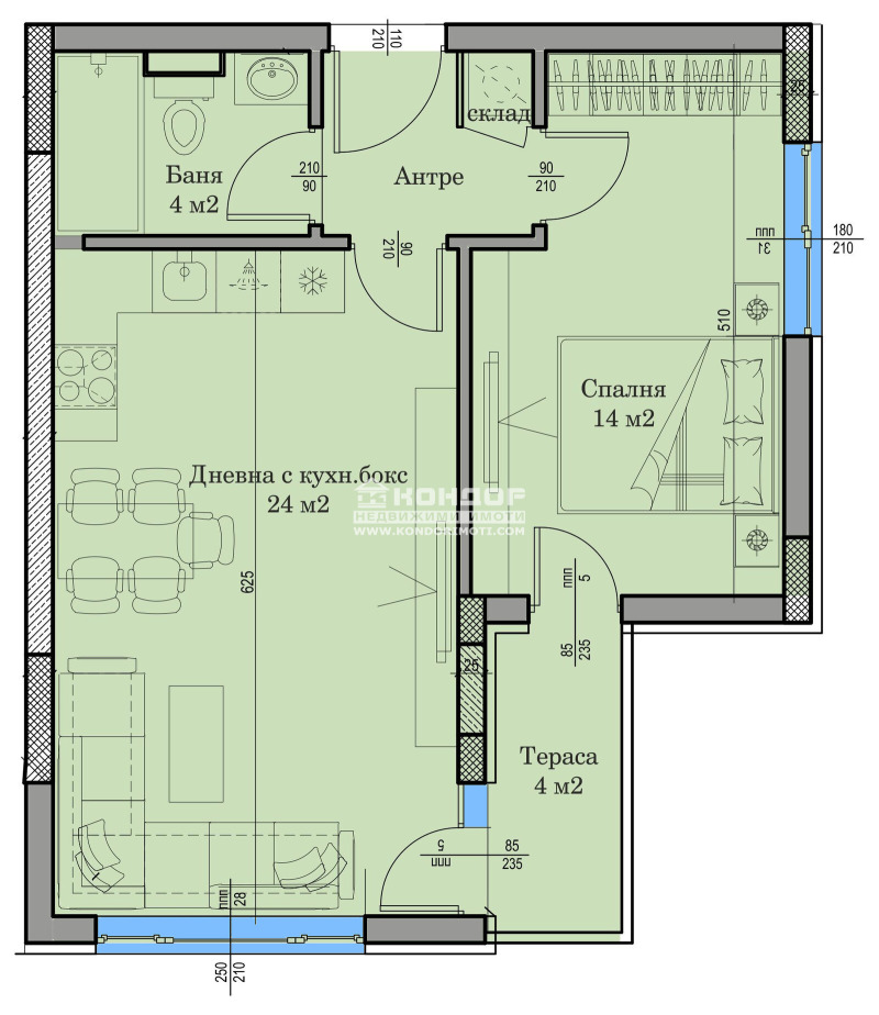 Продава 2-СТАЕН, гр. Пловдив, Христо Смирненски, снимка 2 - Апартаменти - 52403249