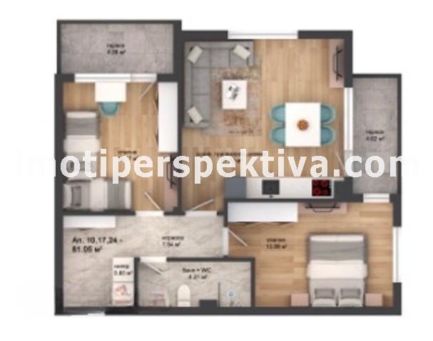 Продава 3-СТАЕН, гр. Пловдив, Кършияка, снимка 9 - Апартаменти - 54328907