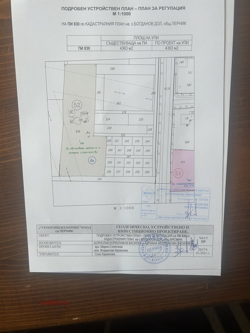 Продава ПАРЦЕЛ, с. Богданов дол, област Перник, снимка 2 - Парцели - 46776292