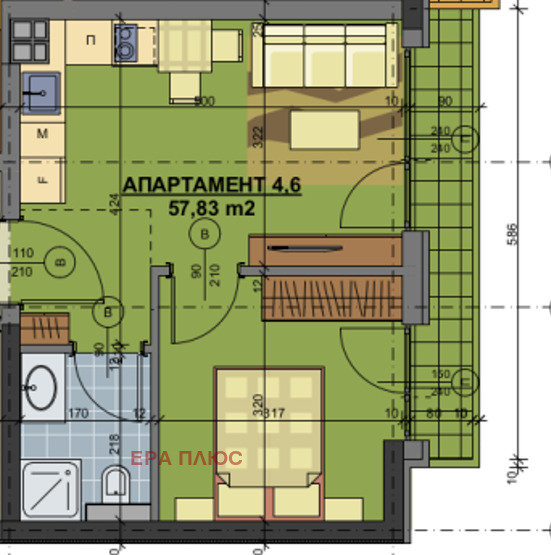 Продава 2-СТАЕН, гр. София, Център, снимка 1 - Aпартаменти - 48082961