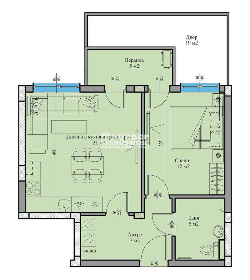 En venta  1 dormitorio Plovdiv , Vastanicheski , 85 metros cuadrados | 18555024 - imagen [2]