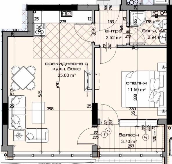 En venta  1 dormitorio Varna , Mladost 1 , 71 metros cuadrados | 23181916 - imagen [2]