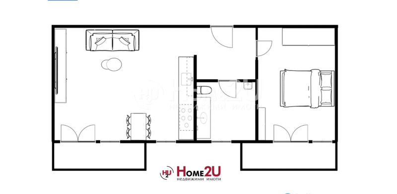 Продается  1 спальня Пловдив , Остромила , 67 кв.м | 91631370 - изображение [6]