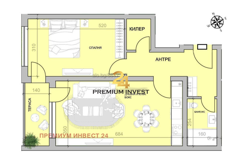 For Sale  1 bedroom Plovdiv , Hristo Smirnenski , 82 sq.m | 34495752 - image [9]