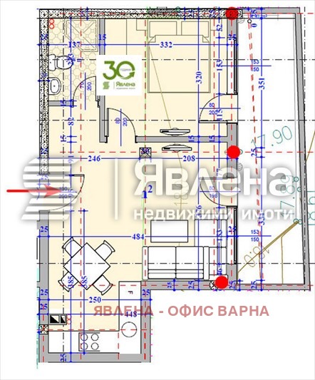 Продава 2-СТАЕН, с. Кранево, област Добрич, снимка 7 - Апартаменти - 55328706