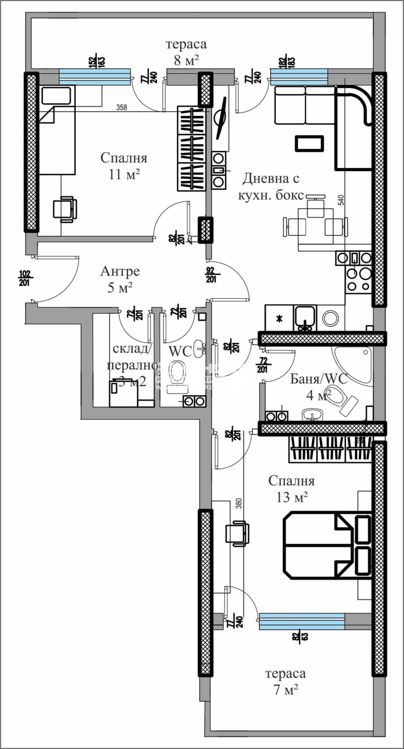 À venda  2 quartos Plovdiv , Trakiia , 110 m² | 71591109 - imagem [3]