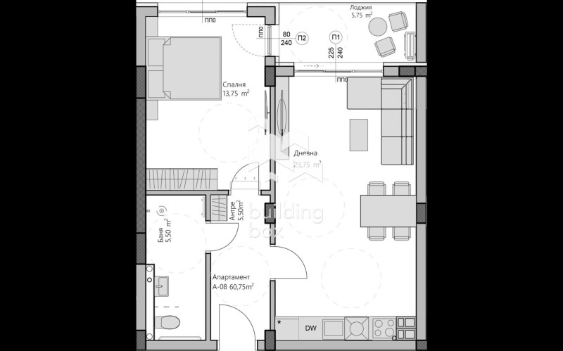 Продается  1 спальня Пловдив , Христо Смирненски , 72 кв.м | 27398447 - изображение [2]
