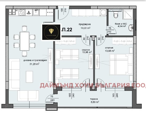 Продаја  2 спаваће собе Пловдив , Центар , 122 м2 | 20508126 - слика [2]