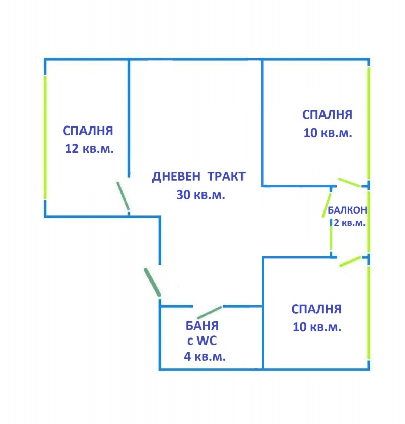 Продава 3-СТАЕН, гр. Варна, ВИНС-Червен площад, снимка 14 - Aпартаменти - 49296476