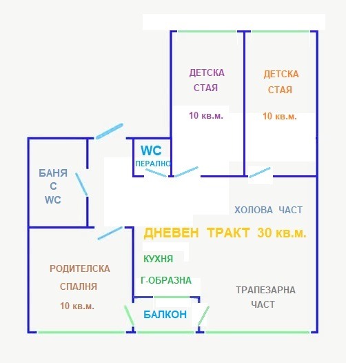 Продава 3-СТАЕН, гр. Варна, ВИНС-Червен площад, снимка 1 - Aпартаменти - 49296476