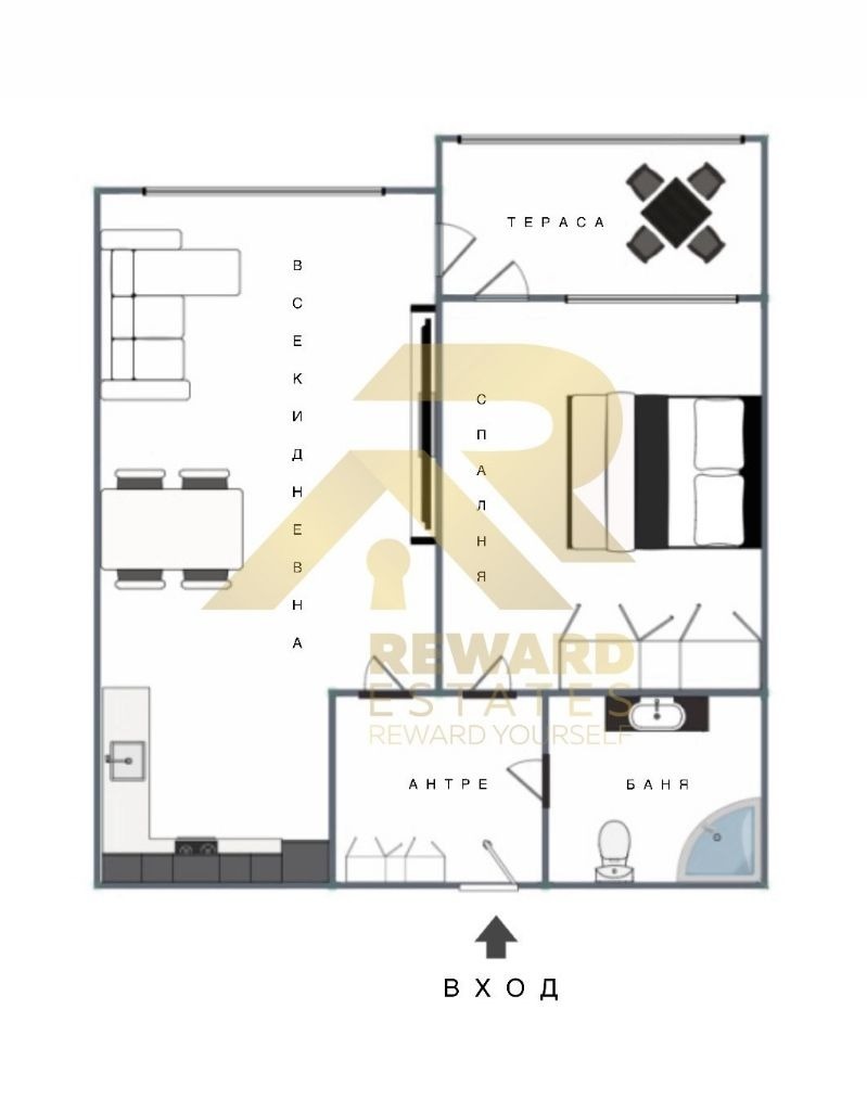 Till salu  1 sovrum Sofia , Suhata reka , 72 kvm | 53781271 - bild [6]