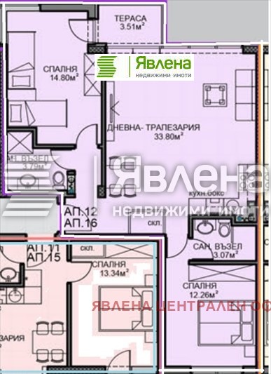 Продава 3-СТАЕН, гр. София, Обеля 2, снимка 1 - Aпартаменти - 48577793