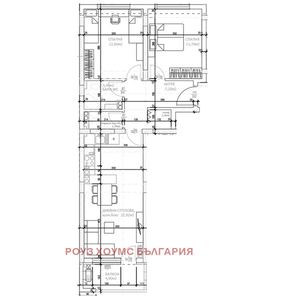 Продава 3-СТАЕН, гр. Пловдив, Тракия, снимка 2 - Апартаменти - 53594191