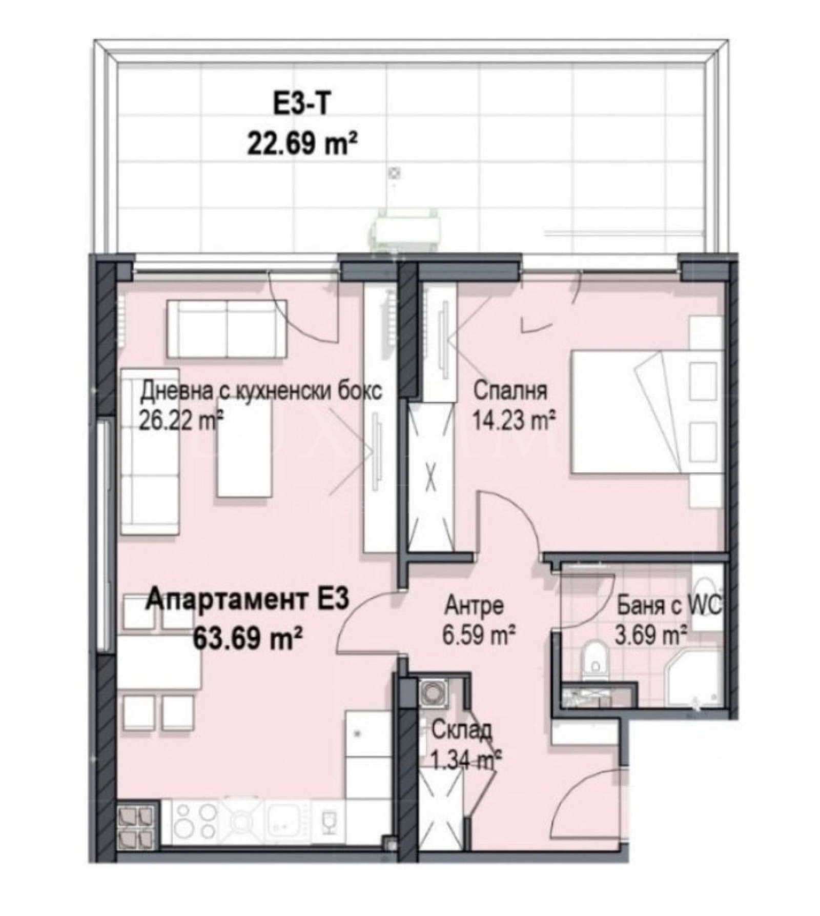 Продава 2-СТАЕН, гр. София, Кръстова вада, снимка 9 - Апартаменти - 54276600