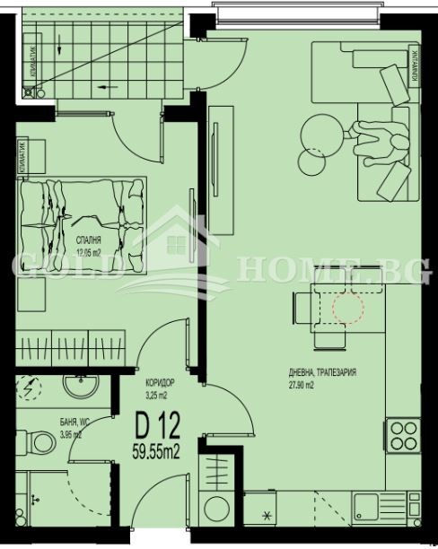 Продава 2-СТАЕН, гр. Пловдив, Христо Смирненски, снимка 8 - Апартаменти - 54307316