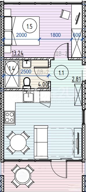 À vendre  1 chambre Varna , m-t Alen mak , 52 m² | 16691112 - image [6]