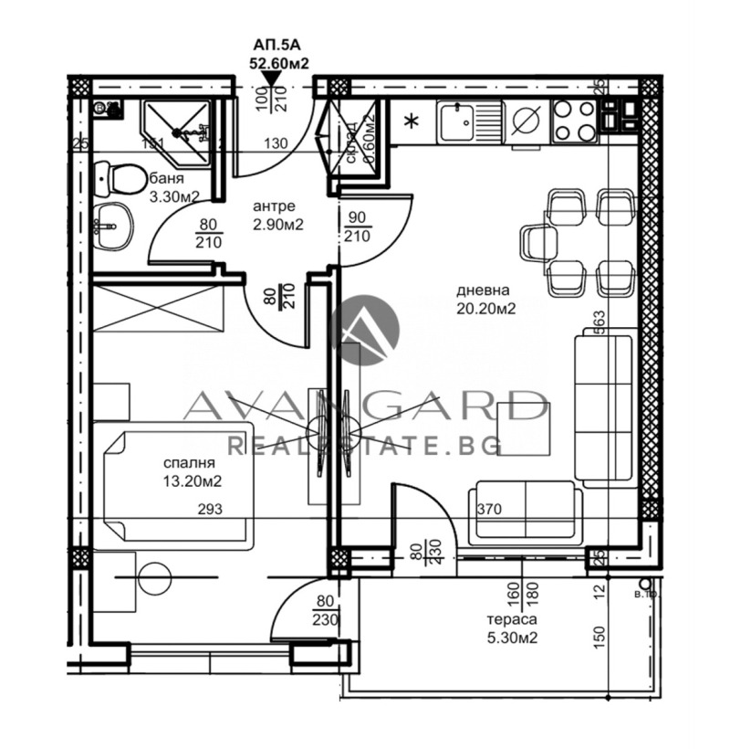 На продаж  1 спальня Пловдив , Беломорски , 60 кв.м | 38060930 - зображення [2]