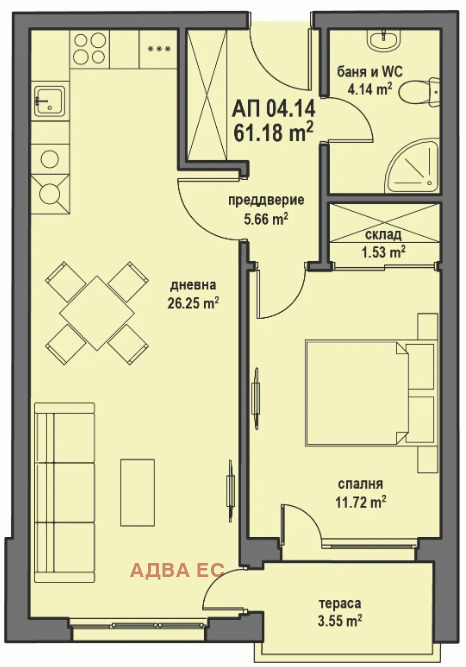 Продава 2-СТАЕН, гр. София, гр. Банкя