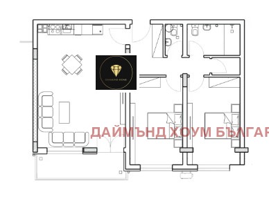 Продава 3-СТАЕН, гр. Пловдив, Младежки Хълм, снимка 2 - Aпартаменти - 48751972