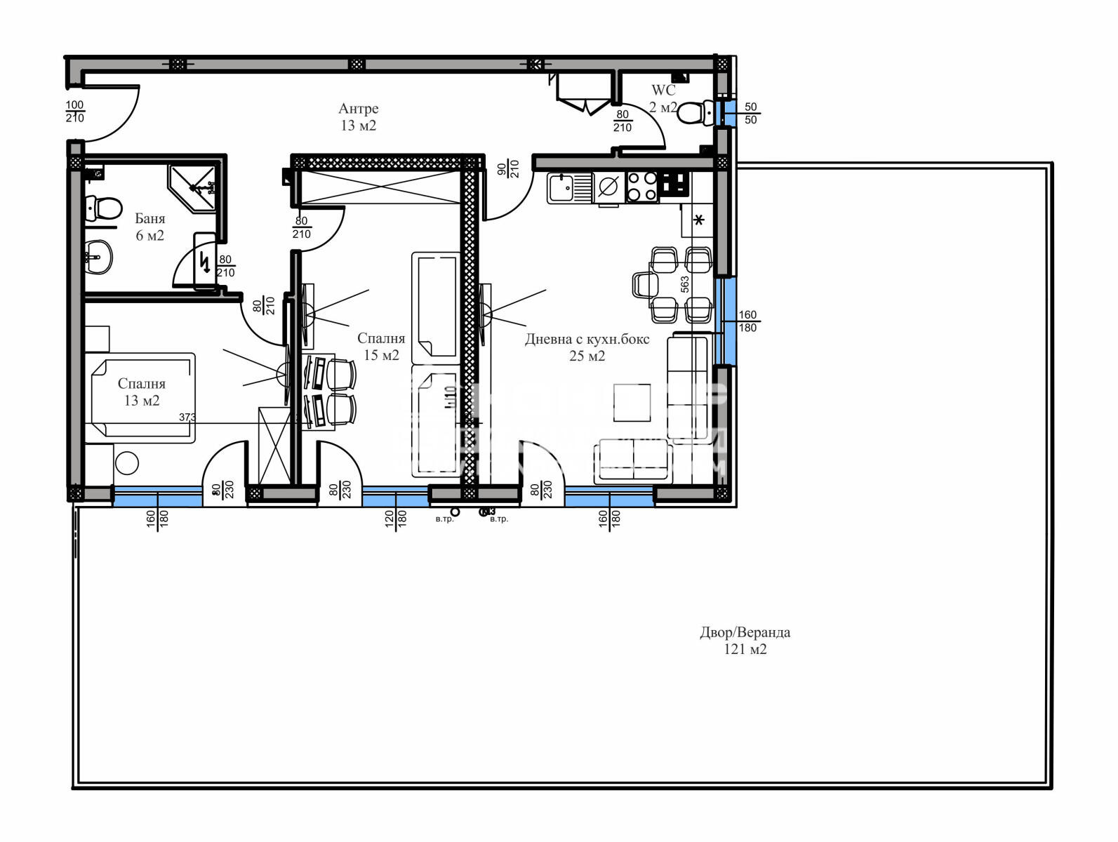 Продава 3-СТАЕН, гр. Пловдив, Беломорски, снимка 4 - Апартаменти - 53885402
