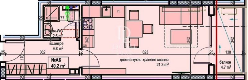 In vendita  Studio regione Burgas , Pomorie , 51 mq | 20722683 - Immagine [4]