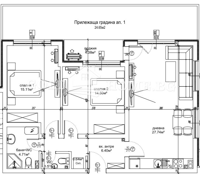 Продава 3-СТАЕН, гр. Пловдив, Остромила, снимка 2 - Апартаменти - 53537054