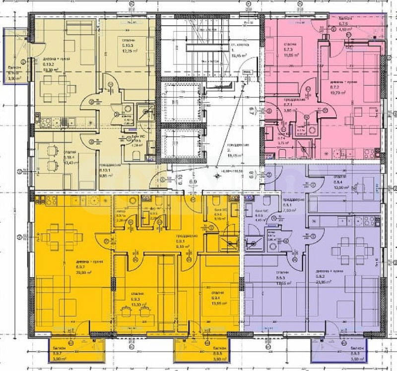 Til salgs  2 soverom Varna , Kajsieva gradina , 89 kvm | 61862657 - bilde [3]