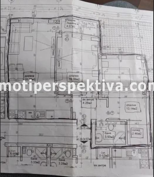 Eladó  2 hálószobás Plovdiv , Kjucsuk Parizs , 86 négyzetméter | 55977297 - kép [4]