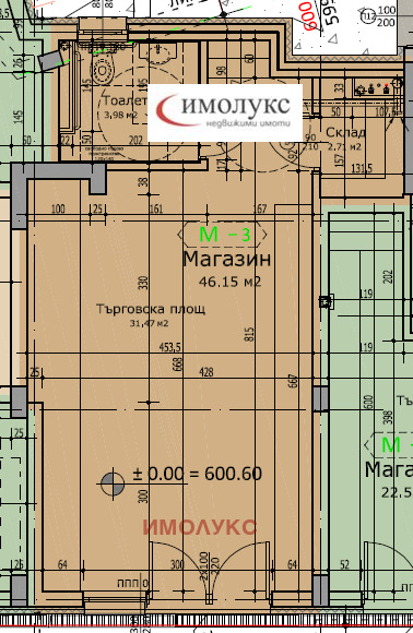 Продава МАГАЗИН, гр. София, Лозенец